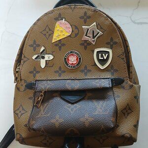 LV Louis Vuitton Palm Springs Mini Backpack with LV Buttons